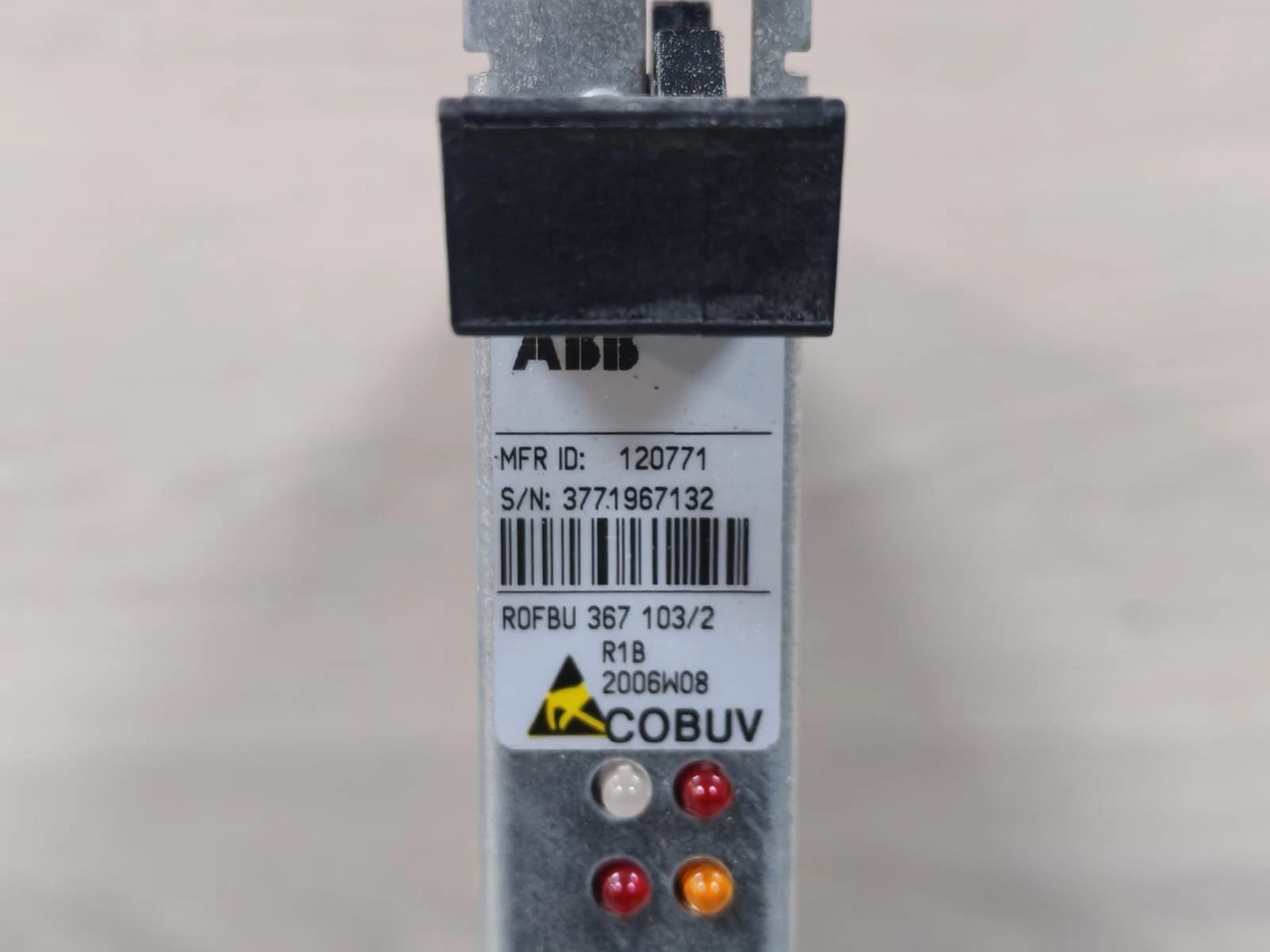 ABB ROFBU 367 103/2 R1B 2006W08 COBUV Interface Card-New Without Box - Image 2