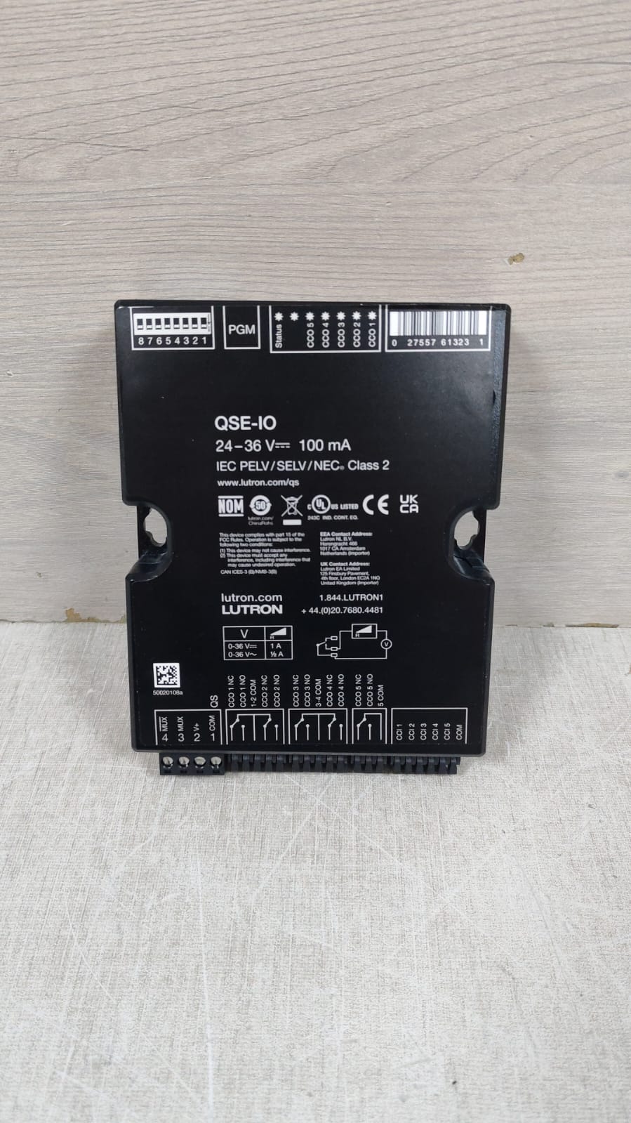 LUTRON GRAFIK SYSTEMS QSE-IO CONTROL INTERFACE MODULE 24-36V 100MA / NEW-OPEN-BOX - Image 2