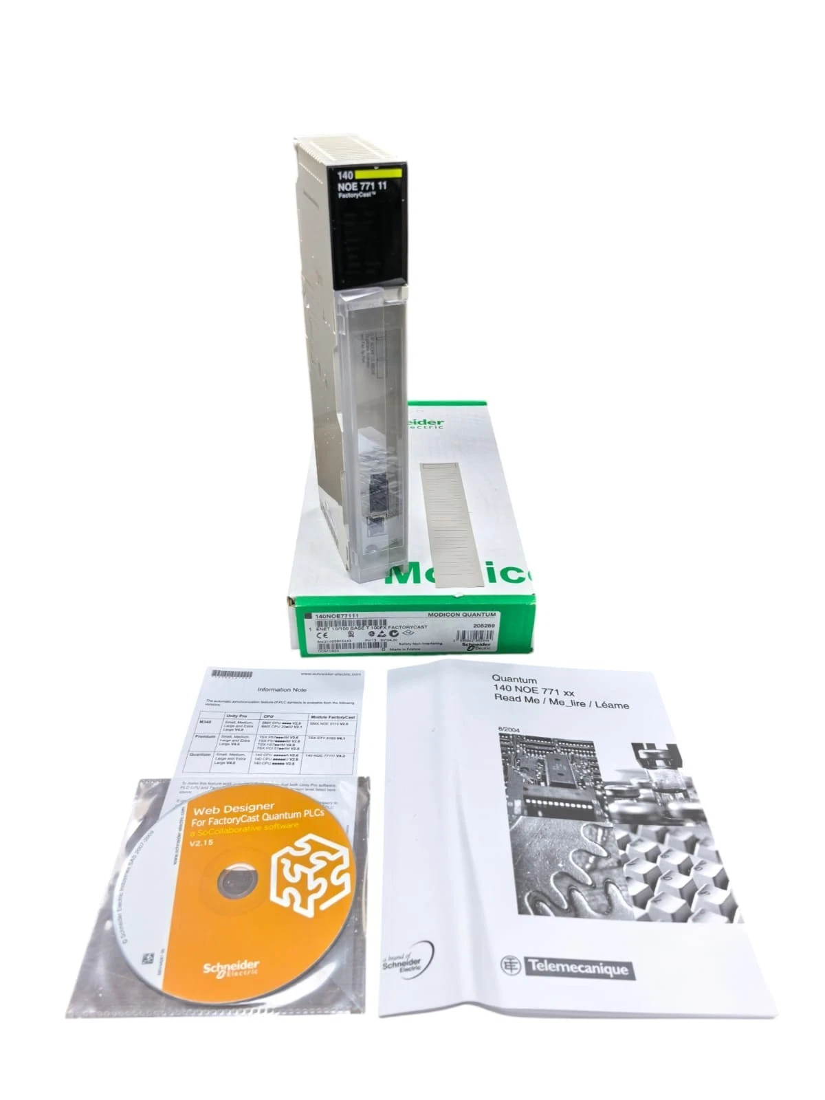 SCHNEIDER ELECTRIC 140NOE77111 MODICON QUANTUM ENET 10/100 BASE T 100FX / New – Open box