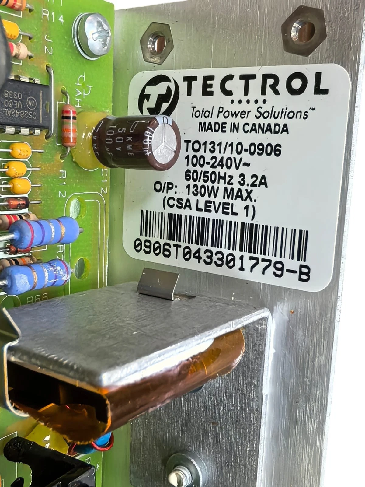 TECTROL TO131/10-0906 POWER SUPPLY UNIT 100-240V -60/50HZ 3.2A -NEW WITHOUT BOX / New – Open box - Image 2