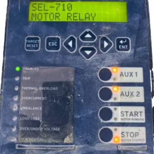 USED SEL-710 07001ABA9X72850210 MOTOR PROTECTION RELAY 110-250V