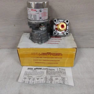 ASCO SB10D WITH TK10A21 PRESSURE SWITCH 125-250VAC 5A 60C / New – Open box
