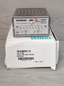 NEW SIEMENS 7PA2231-0 LOCK-OUT FAST RELAY 8 NC/NO PUSH BUTTON 110VDC