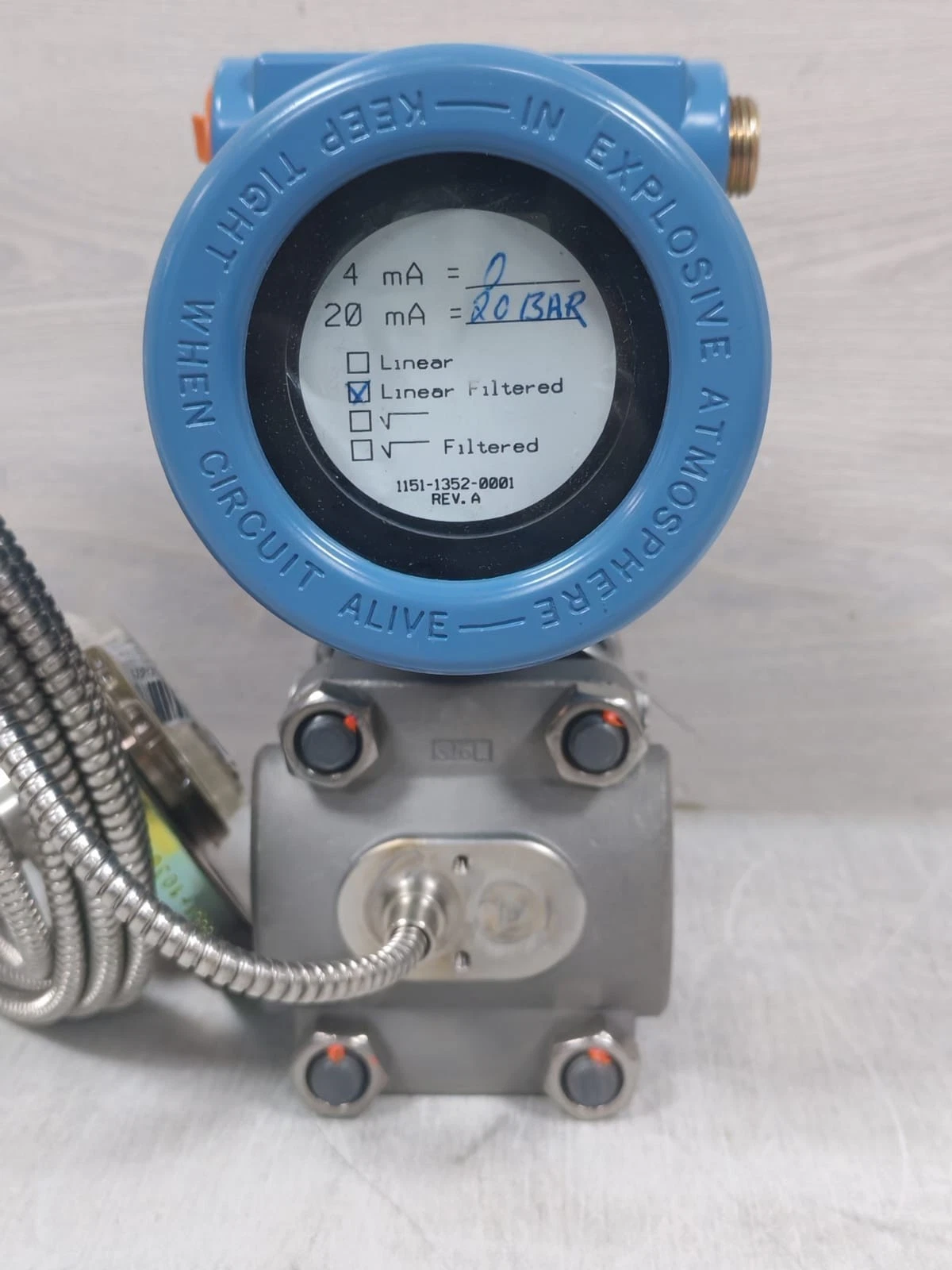 ROSEMOUNT 1151 / 1151-1352-0001 REV A SMART PRESSURE TRANSMITTER / New – Open box